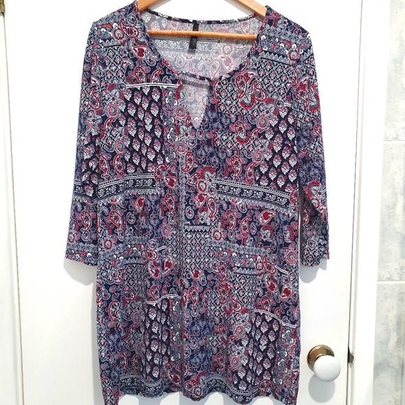 Crossroads Tops - Crossroads size 16 paisley tunic/top